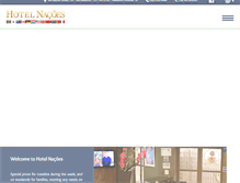 Tablet Screenshot of hotelnacoes.com.br